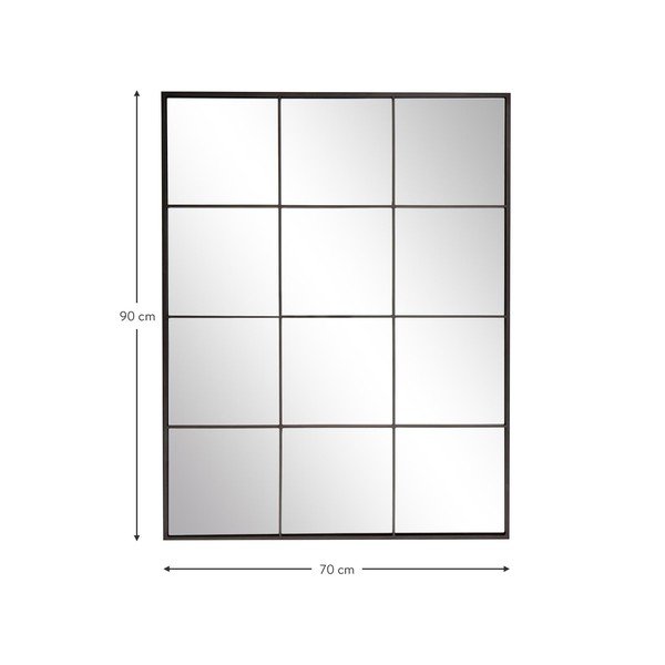 Lustro ścienne z czarną metalową ramą Westwing Collection Clarita, 70x90 cm-image-3