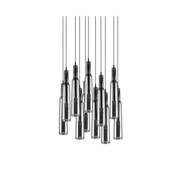 Lampa wisząca LED w kolorze srebra ze szklanym kloszem ø 50 cm Lucent – Trio Select-image-1