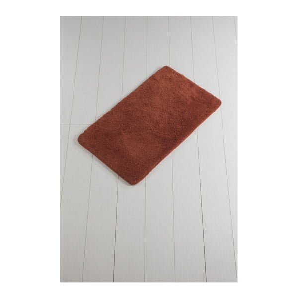Ciemnoczerwony dywanik łazienkowy Minto Duratto, 100x60 cm
