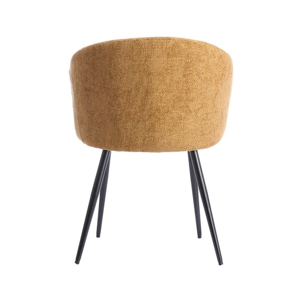 Metalowe fotele jadalniane zestaw 2 szt. w kolorze ochry Radaja – Light & Living-image-4