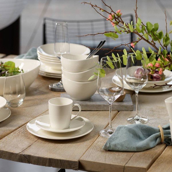 Biały porcelanowy spodek Like by Villeroy & Boch Group White, 16 cm-image-2