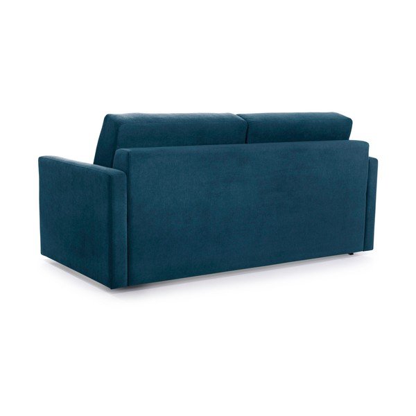 Niebieska sofa rozkładana z materacem Scandic Soul-image-2