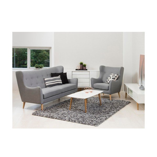 Jasnoszara sofa Actona Kamma-image-2