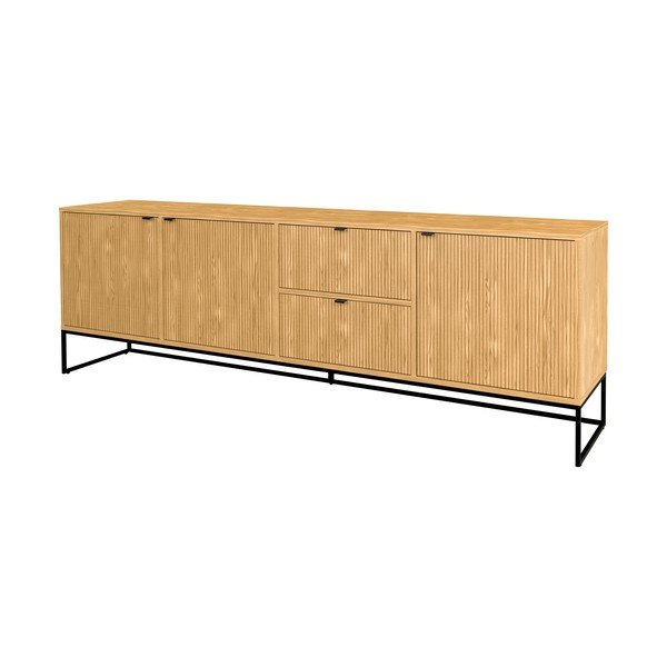 Niska komoda w dekorze dębu 235x76 cm Bali – Tenzo-image-4