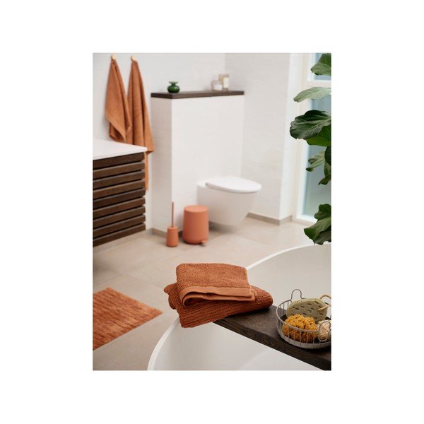 Pomarańczowy plastikowy kosz na śmieci z pedałem 3 l Nova One – Zone-image-2