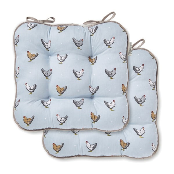 Niebieska poduszka na krzesło Cooksmart ® Farmers Kitchen-image-1