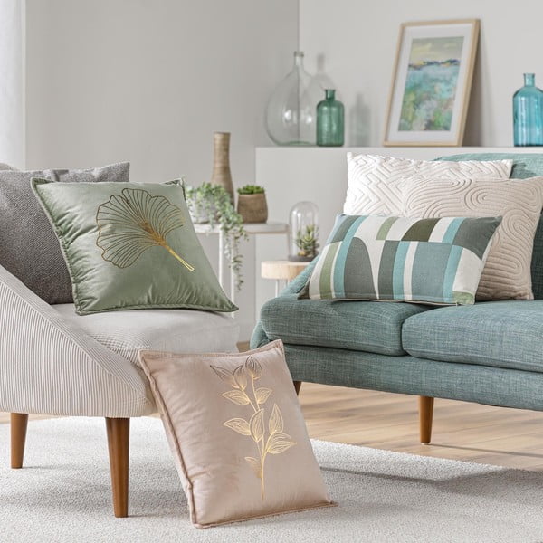 Aksamitna poszewka na poduszkę 45x45 cm Oxalis – douceur d'intérieur-image-3