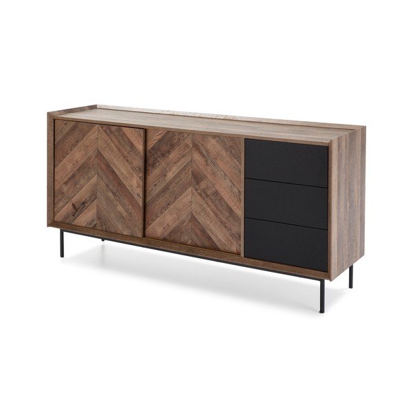 Komoda w czarno-dębowym dekorze Marckeric Utah-image-3