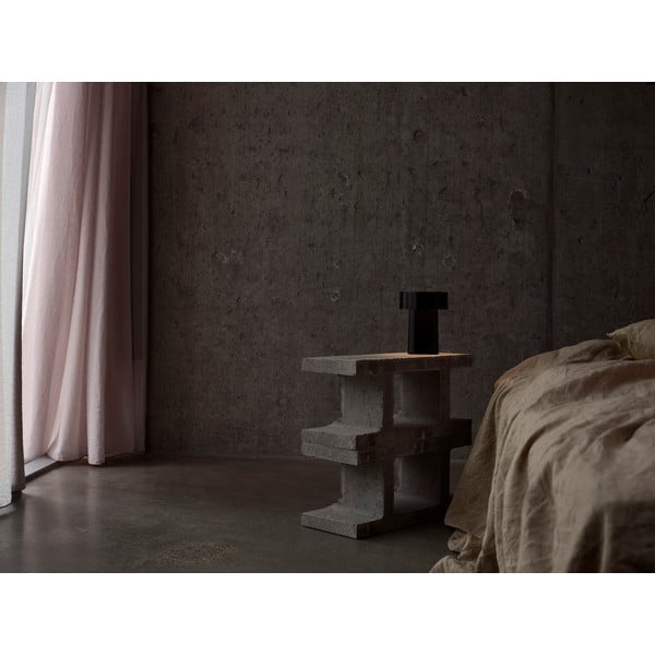 Czarna plastikowa lampa stołowa LED (wysokość 18 cm) Oblong – Zone-image-1