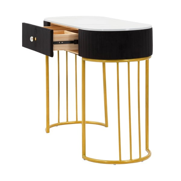 Konsola w czarno-złotym kolorze 43x100 cm Montpellier – Mauro Ferretti-image-2