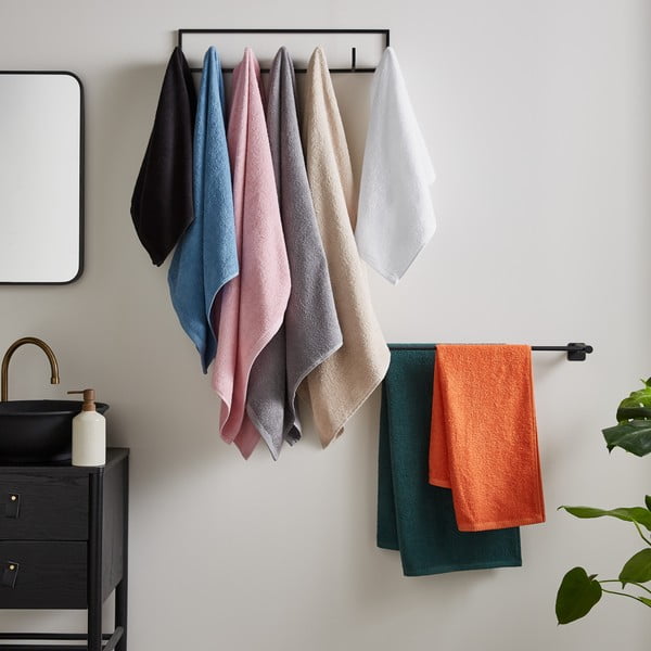 Różowy bawełniany ręcznik kąpielowy szybkoschnący/frotte 90x140 cm Quick Dry – Catherine Lansfield-image-3