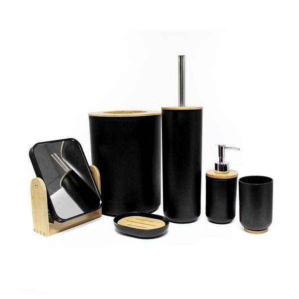 Czarna plastikowa mydelniczka Smart – douceur d'intérieur-image-1