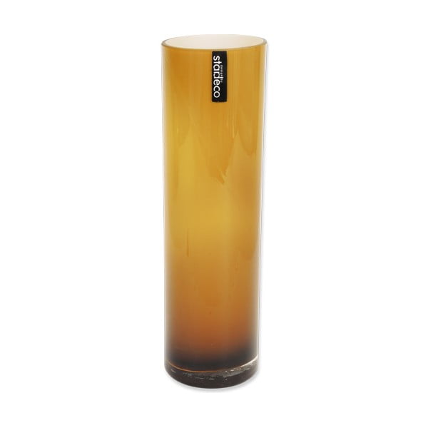 Szklany wazon Tube, pomarańczowy