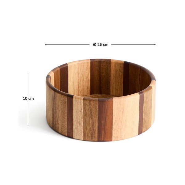 Drewniana miska do serwowania w naturalnym kolorze Nover – Kave Home-image-4
