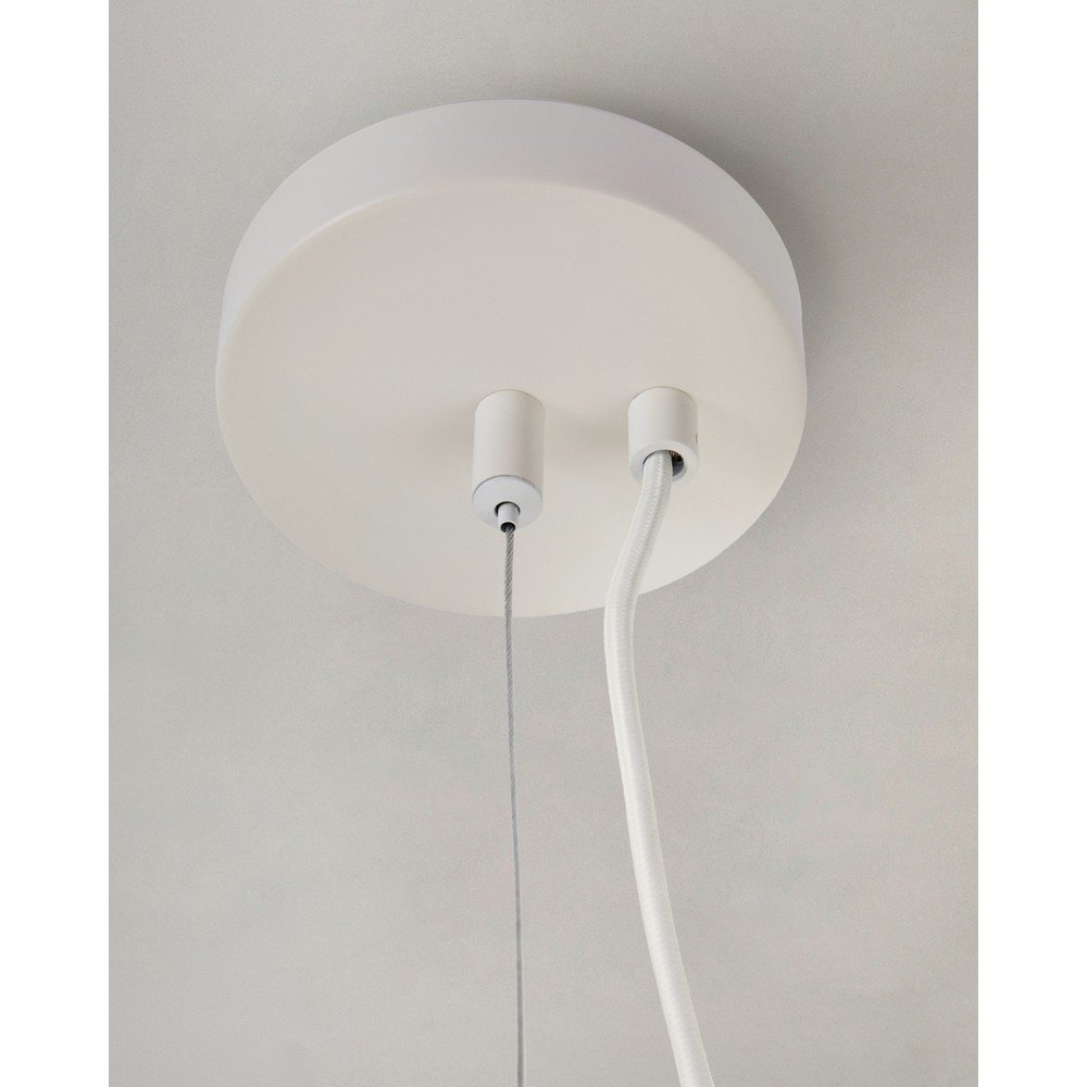 Biała lampa sufitowa z tekstylnym kloszem ø 76 cm Somar – Kave Home (zdjęcie 7)