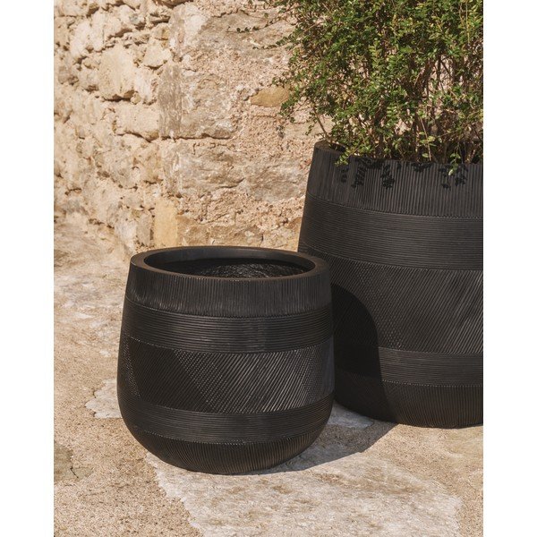 Betonowe osłonki na doniczki zestaw 2 szt. ø 50 cm Tival – Kave Home-image-1