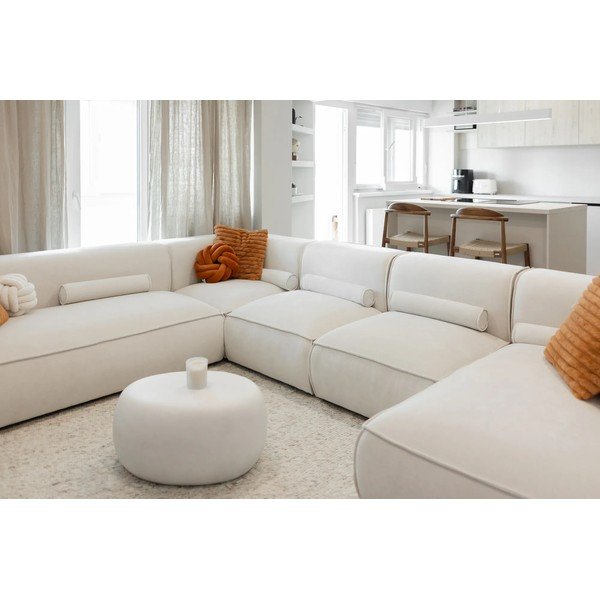 Kremowy narożnik (lewostronny/w kształcie litery U) Flex Felix – Miuform-image-1