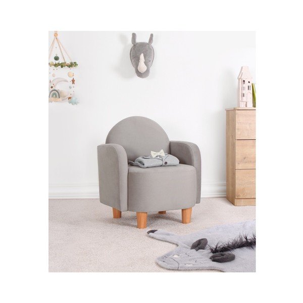 Szary fotel dziecięcy Nock – Artie-image-2