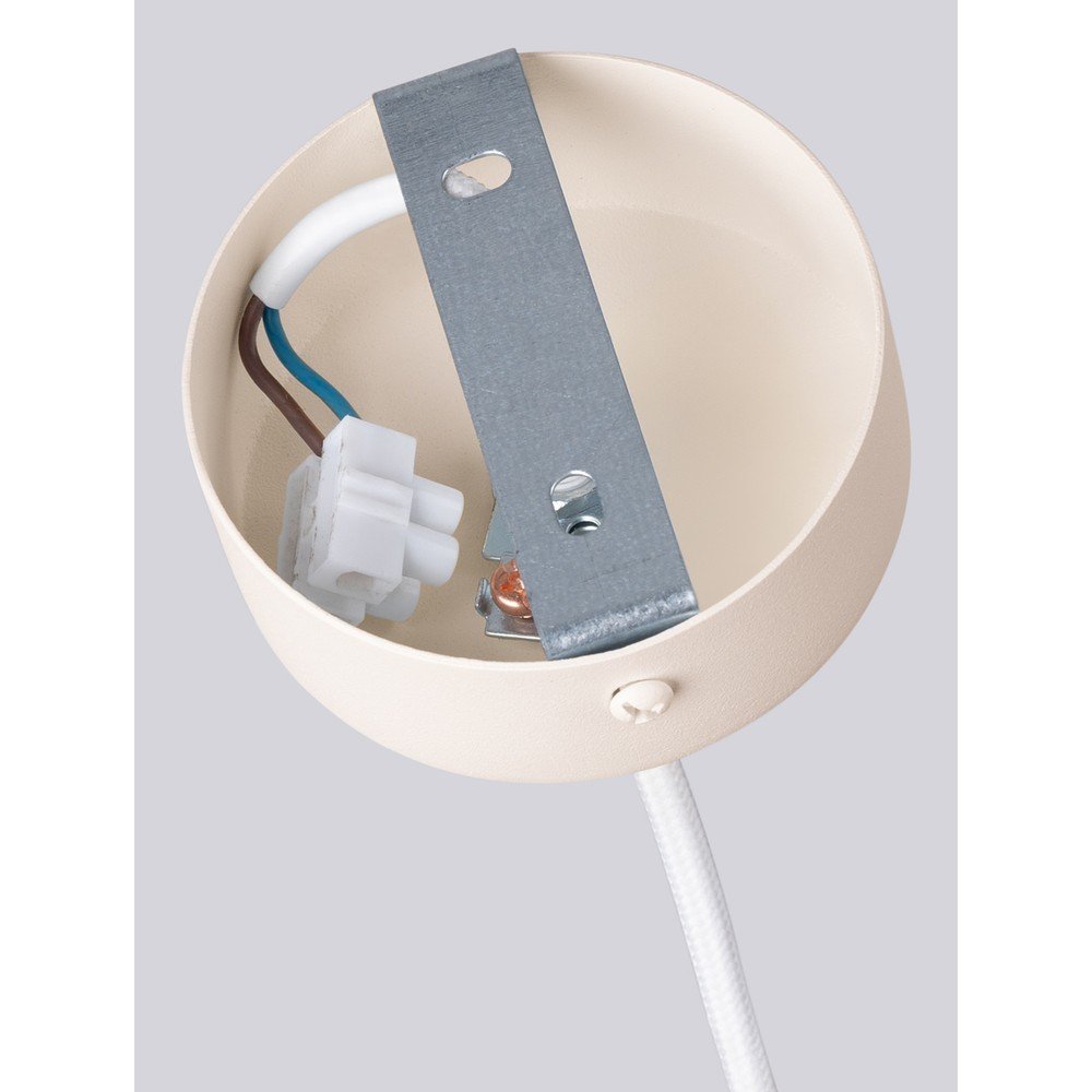 Kremowa lampa wisząca ze szklanym kloszem Orbital – Sollux (zdjęcie 5)