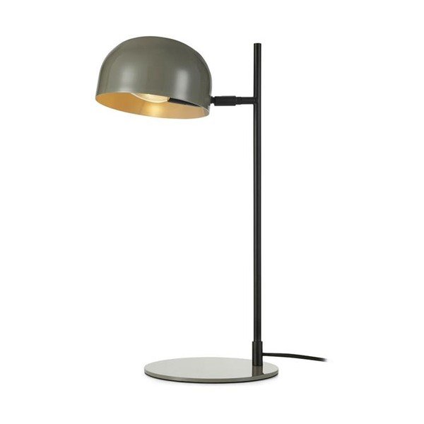 Szara lampa stołowa Markslöjd Pose, wys. 48 cm
