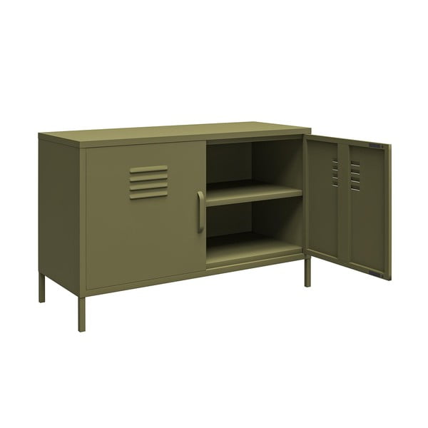 Zielona metalowa szafka 98x63 cm Bradford – Støraa-image-3