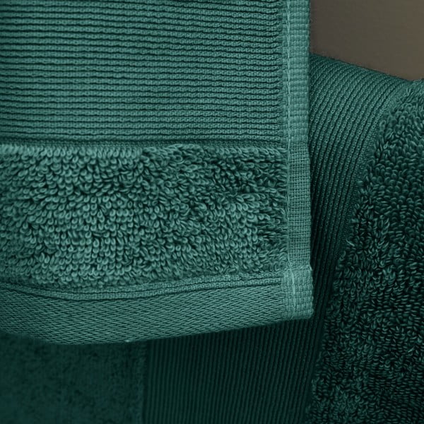 Ciemnozielone bawełniane ręczniki frotte zestaw 6 szt. Anti-Bacterial – Catherine Lansfield-image-3