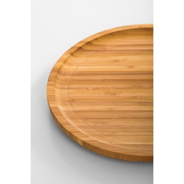 Obrotowa taca bambusowa Bambum Lily, ⌀ 28 cm-image-2