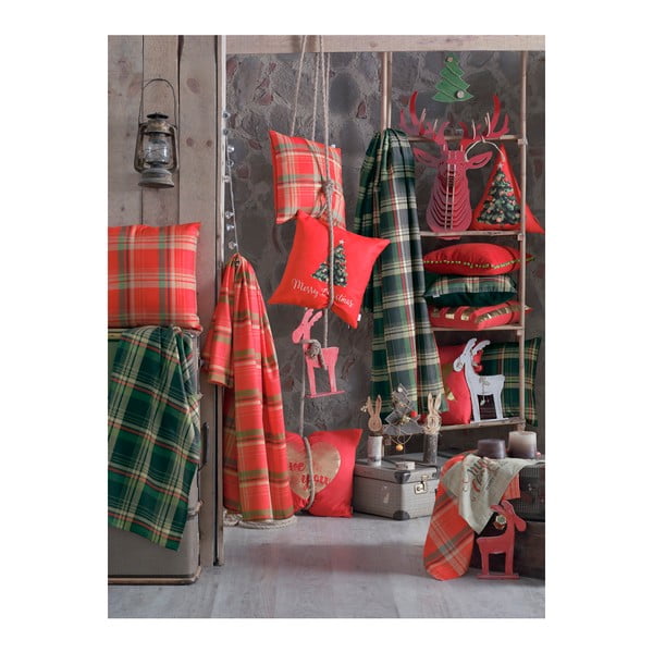 Zielono-czerwony bieżnik na stółMike & Co. NEW YORK Honey Celebration, 40x140 cm-image-2