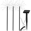 Zewnętrzne lampy solarne LED wbijane zestaw 3 szt. (wysokość 40 cm) Firework  – Star Trading