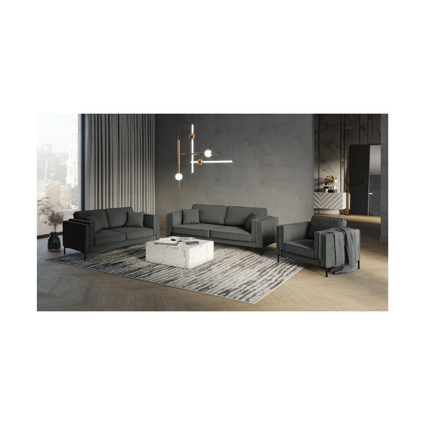 Ciemnoszara sofa Milo Casa Attilio, 230 cm-image-4