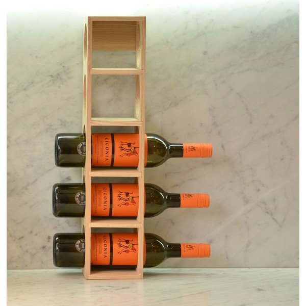 Regał na wino z drewna dębowego Wireworks Wine-image-1