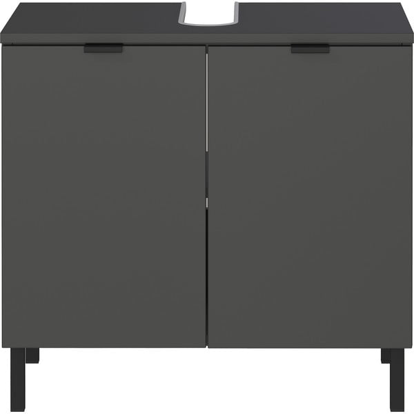 Antracytowa szafka pod umywalkę 60x56 cm Arcena – Germania