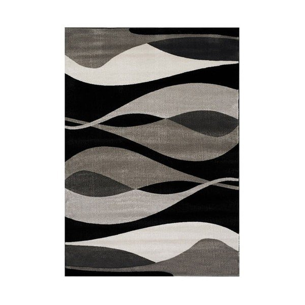 Szaro-czarny dywan Webtappeti Manhattan Hudson, 120x170 cm