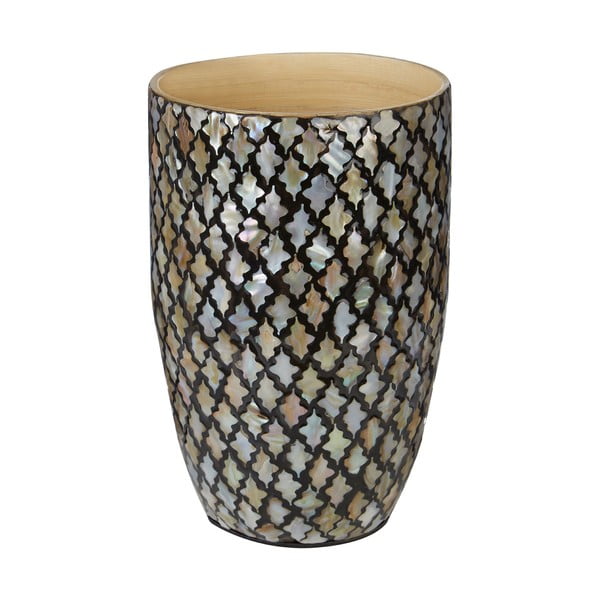 Bambusowy wazon z mozaiką Complements Oval Vase