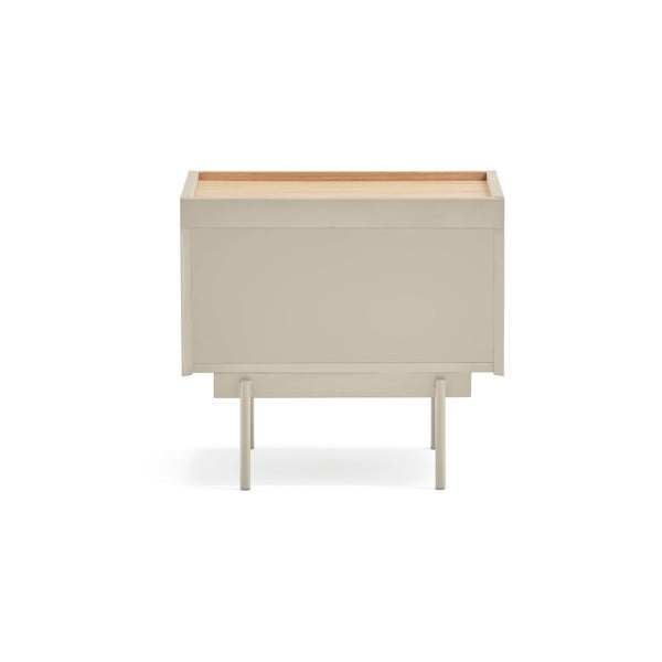Beżowo-naturalna szafka nocna w dekorze dębu Otto – Teulat-image-3