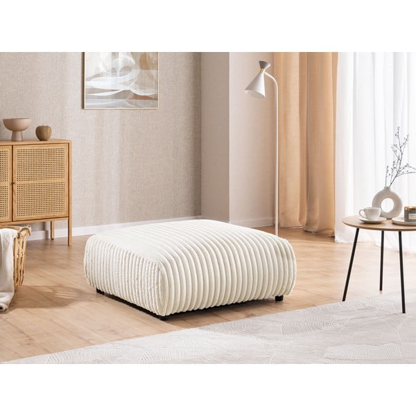 Kremowy sztruksowy podnóżek Justin – Ropez-image-1