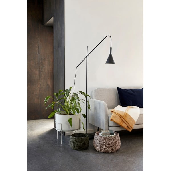 Ciemnoniebieska poszewka na poduszkę Hübsch Astra, 60x40 cm-image-2