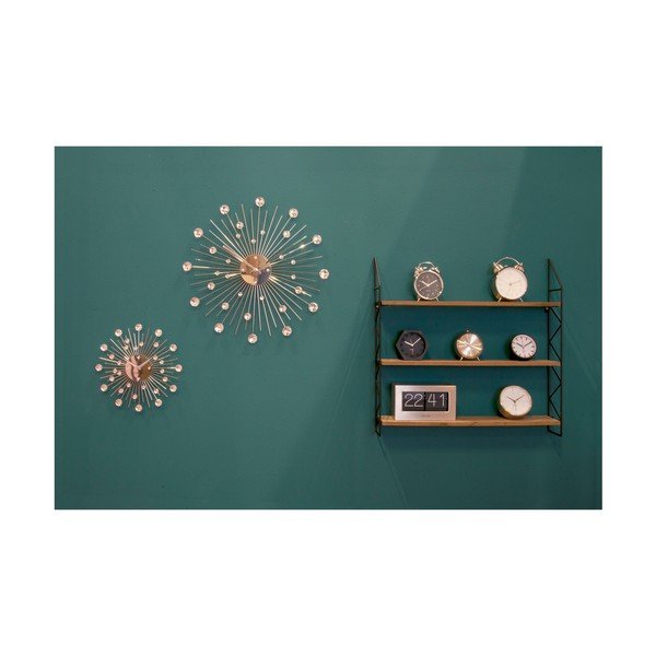 Drewniany zegar Karlsson Glass Wood-image-2