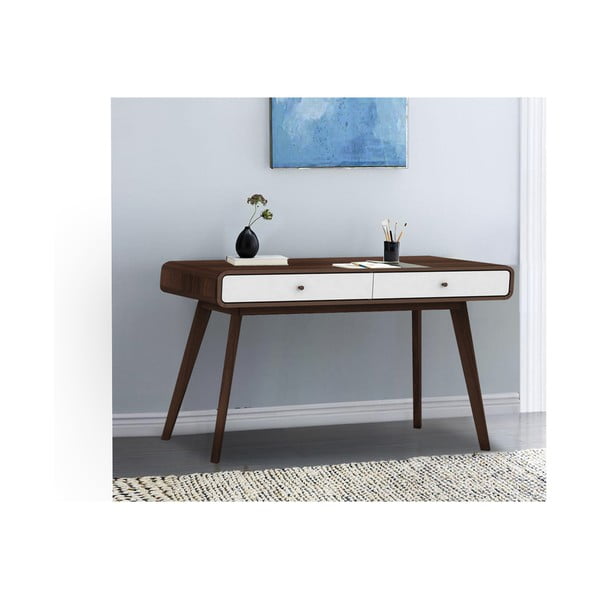 Brązowe biurko Støraa Caitlin-image-4