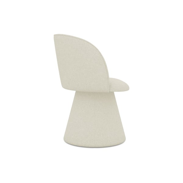 Kremowy tapicerowany fotel jadalniany Maia – Makamii-image-2