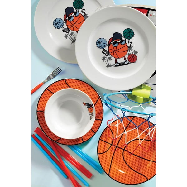5-częściowy porcelanowy zestaw naczyń dla dzieci Kütahya Porselen Basketball-image-1