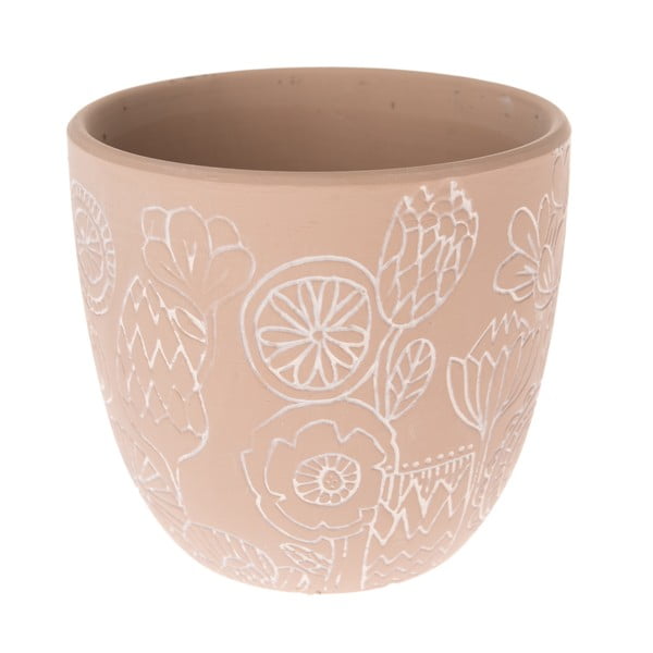 Beżowa doniczka ceramiczna Dakls Blossom, ø 13,5 cm