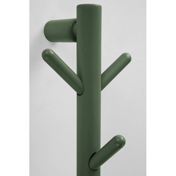 Zielony wieszak ścienny z litego drewna sosnowego 21 cm Eddison – Jotex-image-2