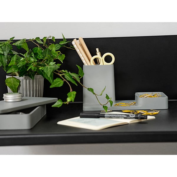 Organizer z cementu na artykuły papiernicze Pebble – Zone-image-2