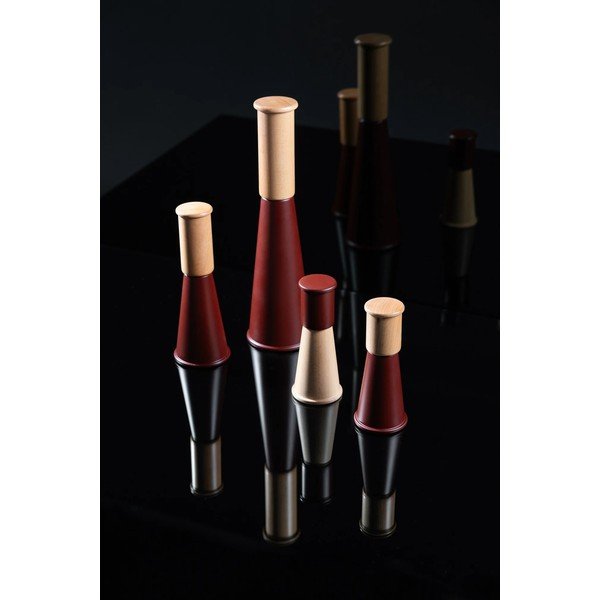 Czerwony/w naturalnym kolorze młynek do soli i pieprzu ceramiczny Gurken – Sagaform-image-4