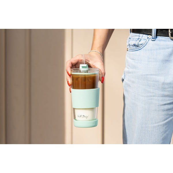 Miętowy kubek termiczny 600 ml Fuori – Vialli Design-image-4