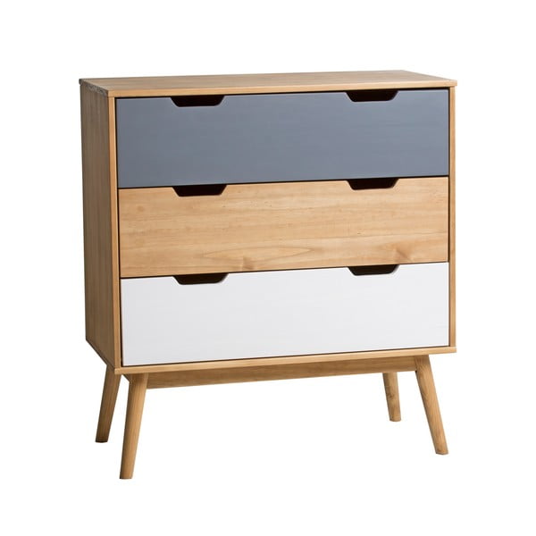 Komoda z litego drewna sosnowego Marckeric Cusco, szer. 80 cm-image-3