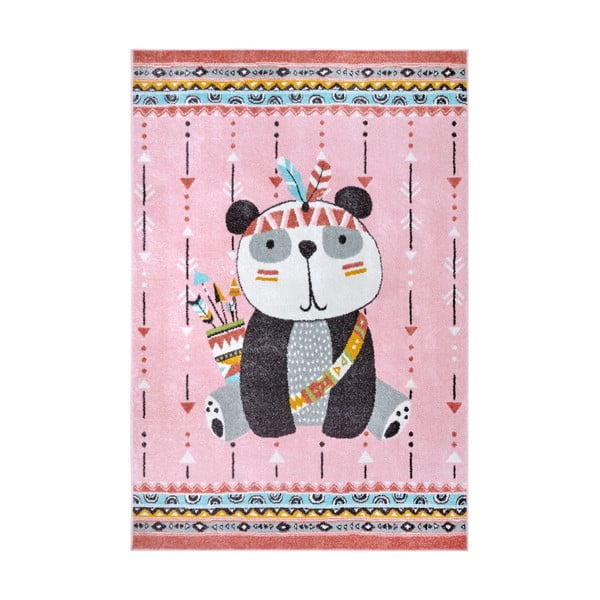 Różowy dywan dziecięcy 120x170 cm Panda – Hanse Home