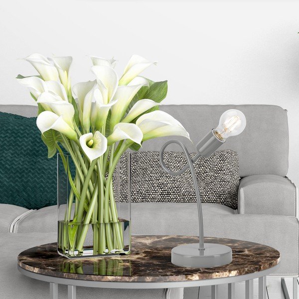 Szara lampa stołowa − LAMKUR-image-3