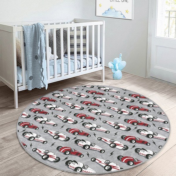Szary dywan dziecięcy ø 120 cm Comfort – Mila Home-image-4
